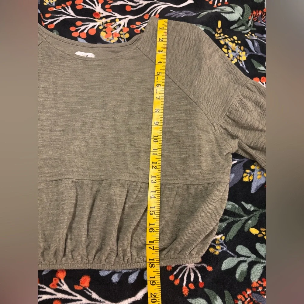 Aerie Endless Summer Cotton Blend Cropped Sweatshirt - Picture 7 of 10